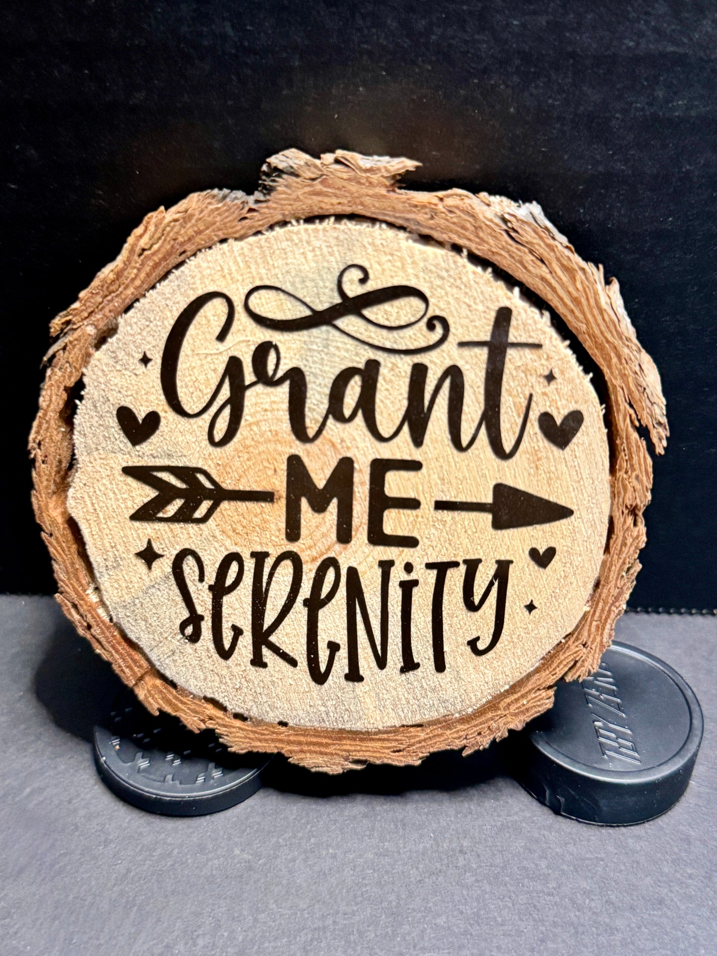 "Grant Me Serenity" Pine Wood Coaster