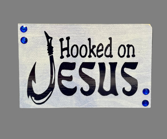 "Hooked on Jesus" Handcrafted Art